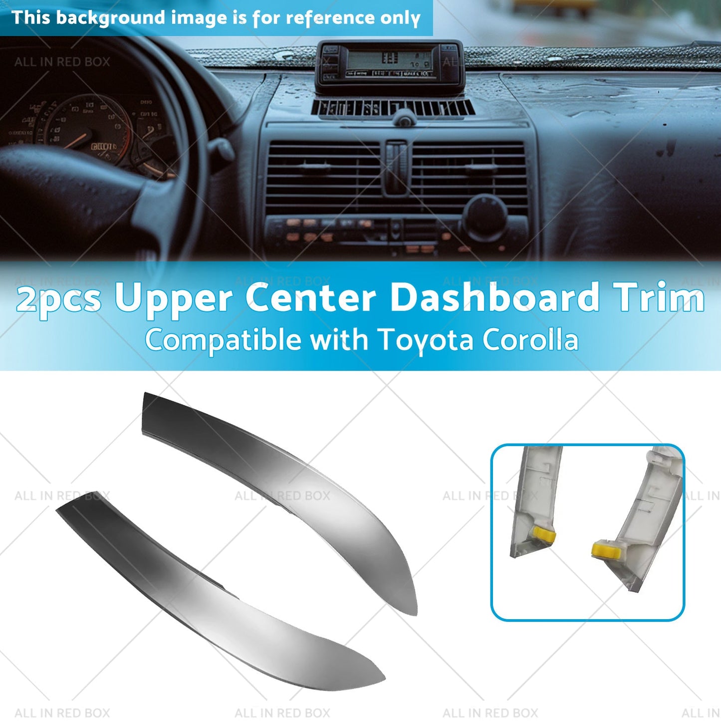 55436-02330 2pcs Upper Center Dashboard Trim Suitable for 09-13 Toyota Corolla-2