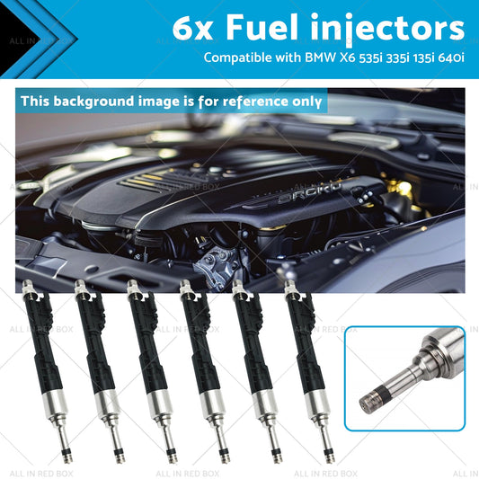 6x Fuel Injectors for BMW X6 535i 335i 135i 3.0L 2007-2013