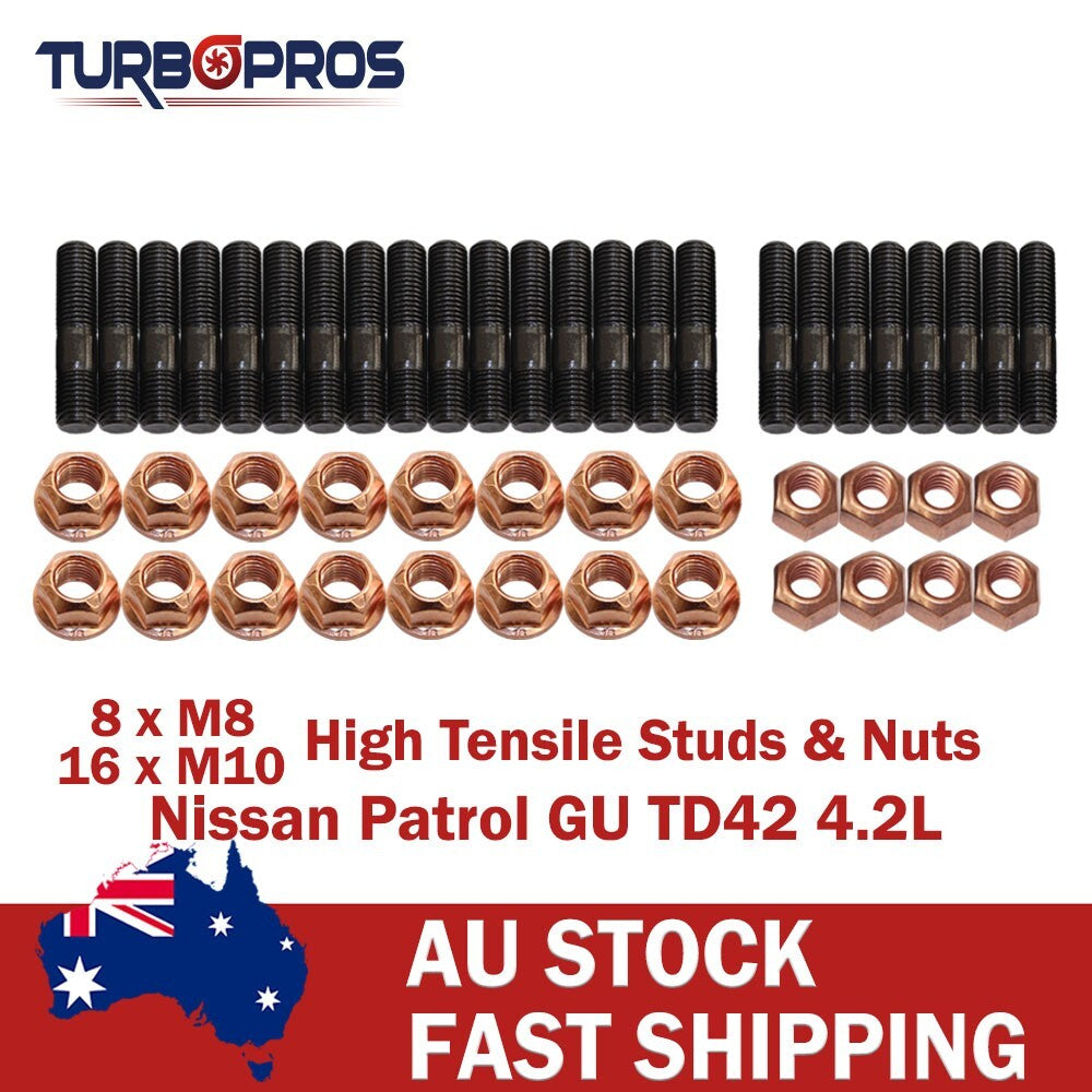 High Tensile Exhaust Manifold, Egr&Turbo Stud Kit for Nissan Patrol GU TD42 4.2L