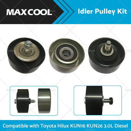 Idler Pulley Kit for Toyota Hilux 3.0L Diesel KUN16 KUN26 2005-2015