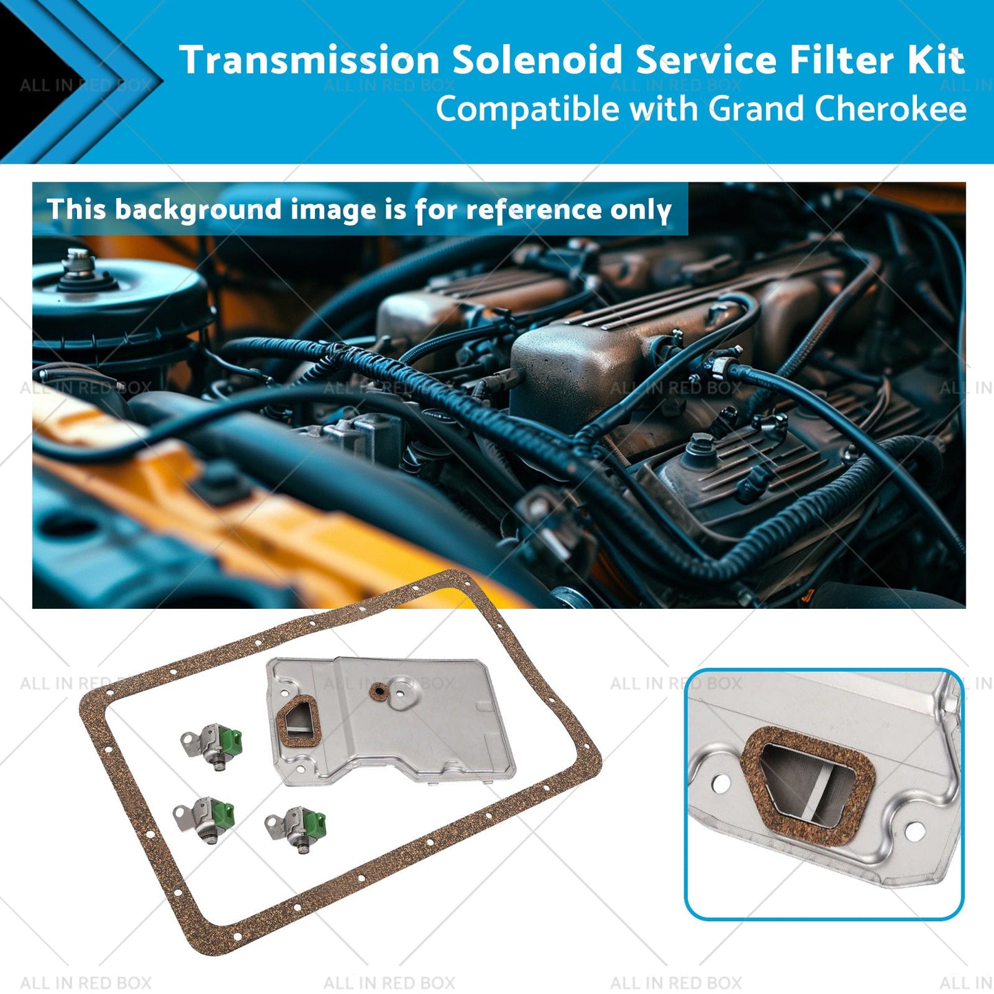 Transmission Solenoid Filter Kit for Jeep A340 AW4 4.0 1987-2001
