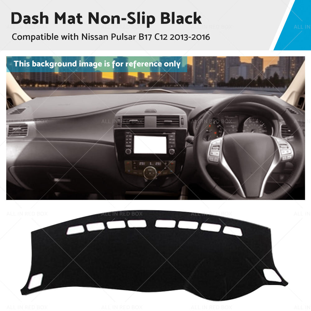 Dash Mat Black for Nissan Pulsar B17 C12 (2013-2016)