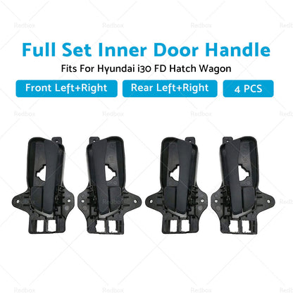 4X Front Rear Left Right Inner Door Handle For Hyundai i30 FD Hatch Wagon 07-12-3