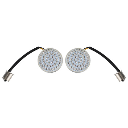 1156 Rear LED Turn Signal Insert Lights for Dyna Touring Street Road Glide 883 Generic