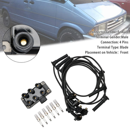 Ignition Coil+6 Spark plug+6 Wire FD480 For Ford Explorer Sport Trac V6 4.0L