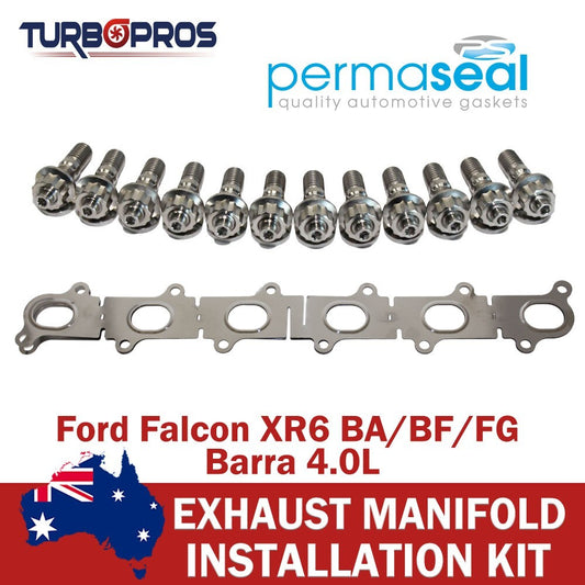 Permaseal Turbo&Manifold Titanium Stud&Gasket Kit for Ford Falcon XR6 Barra 4.0L
