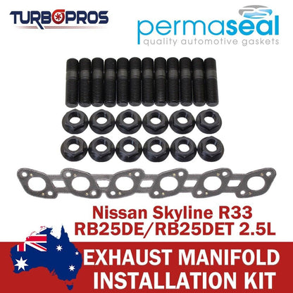 Permaseal Exhaust Manifold Stud&Gasket Kit for Nissan Skyline R33 2.5L
