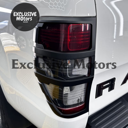 Taillight Covers Matte Black for Ford Ranger PX1 PX2 PX3 (2012-2021)