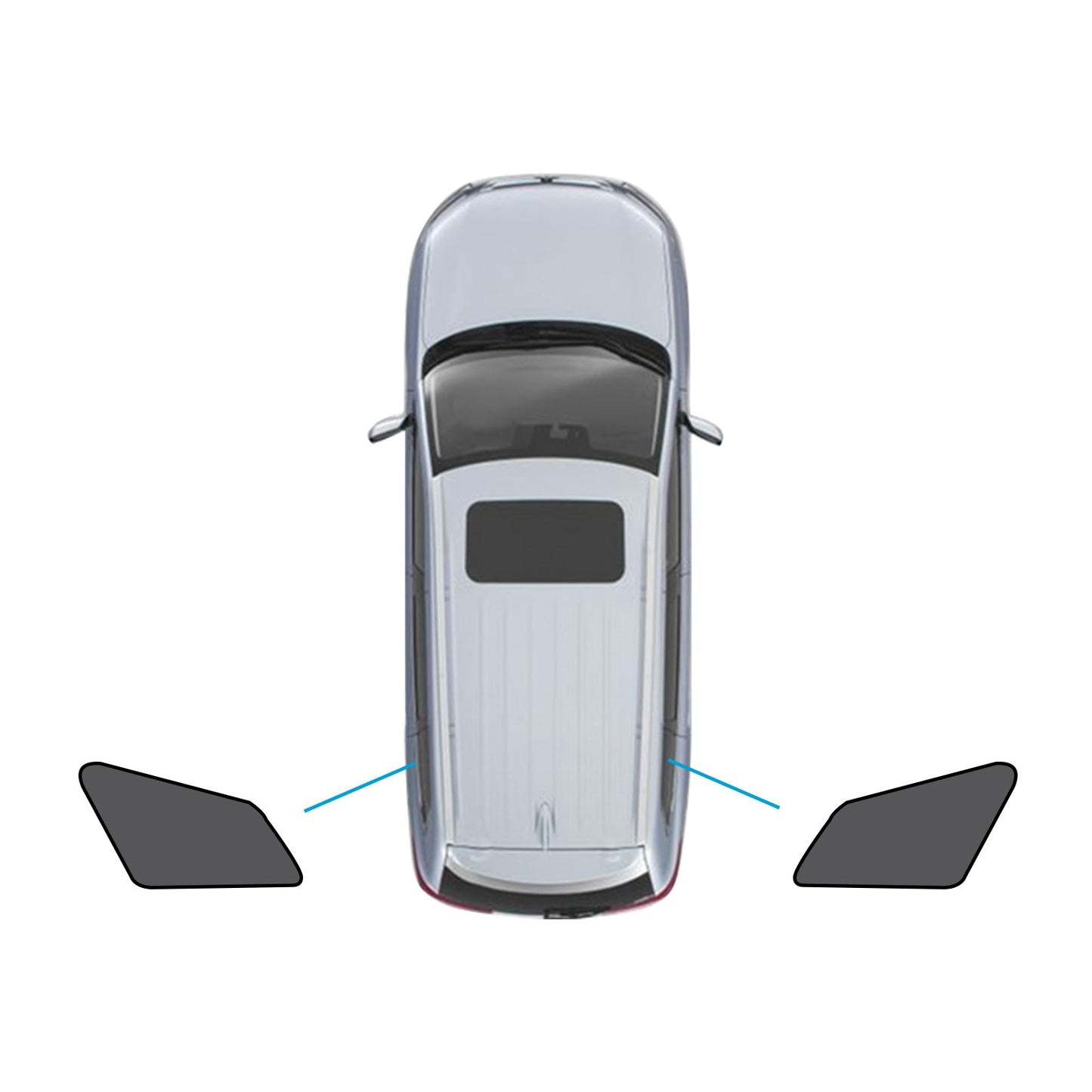 Triangular Window Mesh Sunshades for Kia Sportage 2021-2024