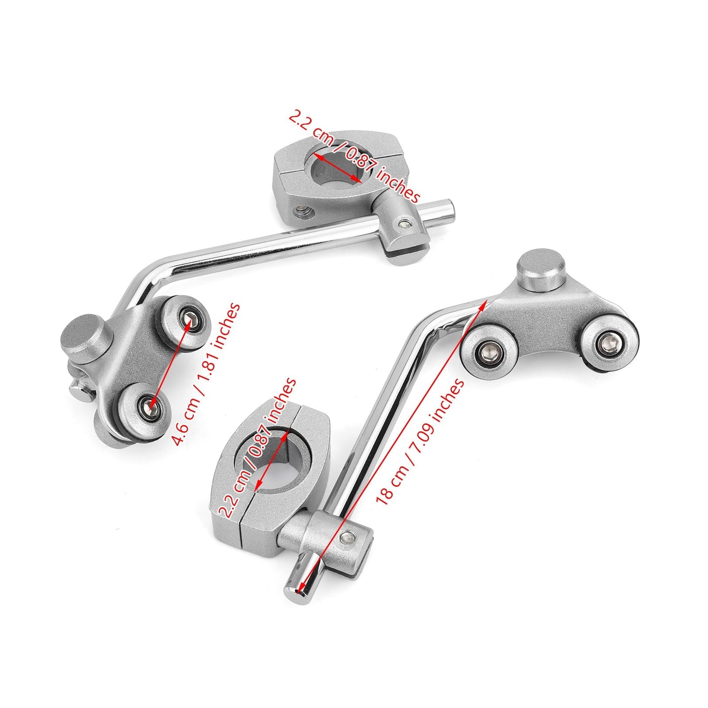 Universal Motorcycle 7/8'' 22mm Standard Handlebar Windshield Bracket Mount Clamp Generic