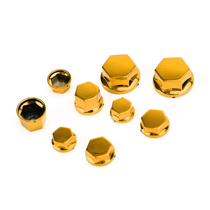 30pcs Motorcycle ABS Plastic Hexagon Socket Screw Covers Bolt Nut Cap Cover Generic