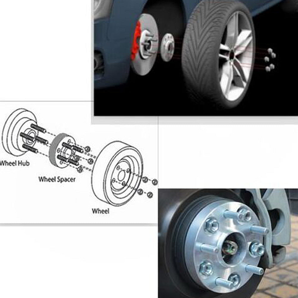 4x 25mm 6x139.7 (5.5in) M12x1.5 Wheel Spacers Suitable For Hilux Pajero Triton Ranger-3