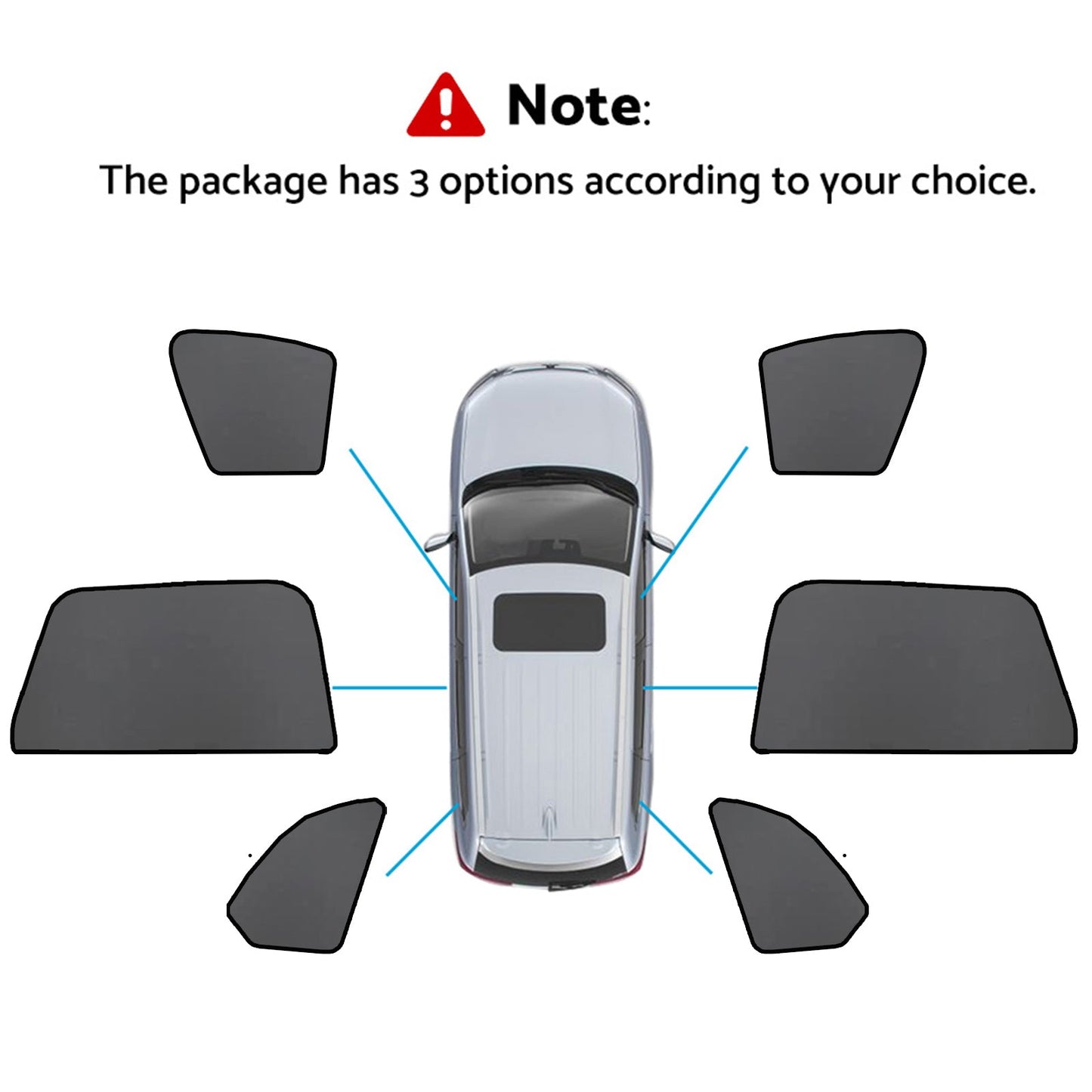 Car Window Sun Shade Magnetic Sun Blind Mesh Suitable For BMW X5 F95 / G05 2018-On-1