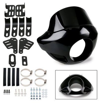 35mm-49mm Forks 5.75" Headlights Sportster Windshield Headlight Fairing