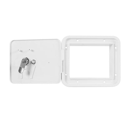 Caravan Utility Door Access Hatch Rectangle 194x165mm Suitable For RV Motorhome With Lock-2