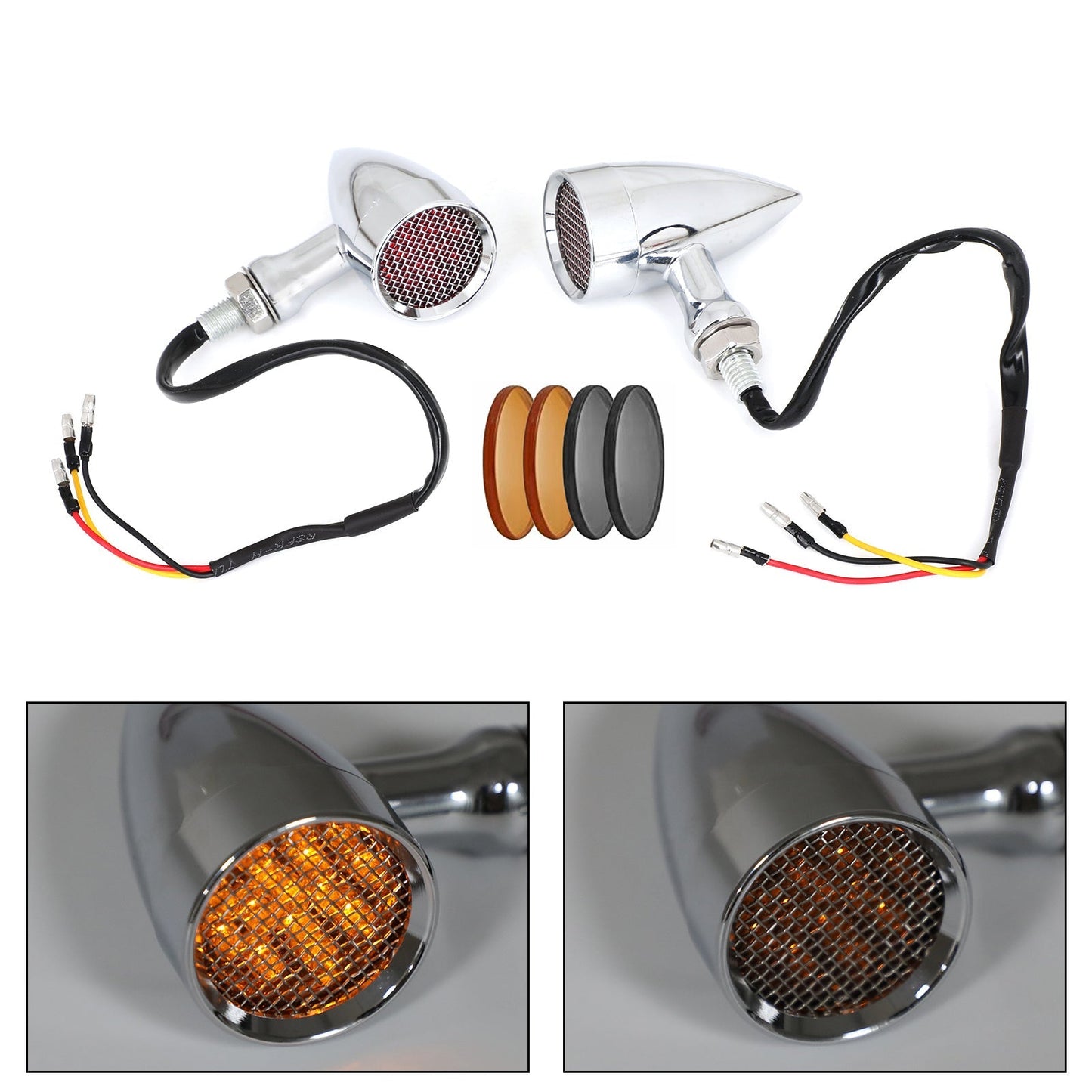 M10 Universal Motorcycle LED Turn Signal Light Indicators Blinker Lamp Generic