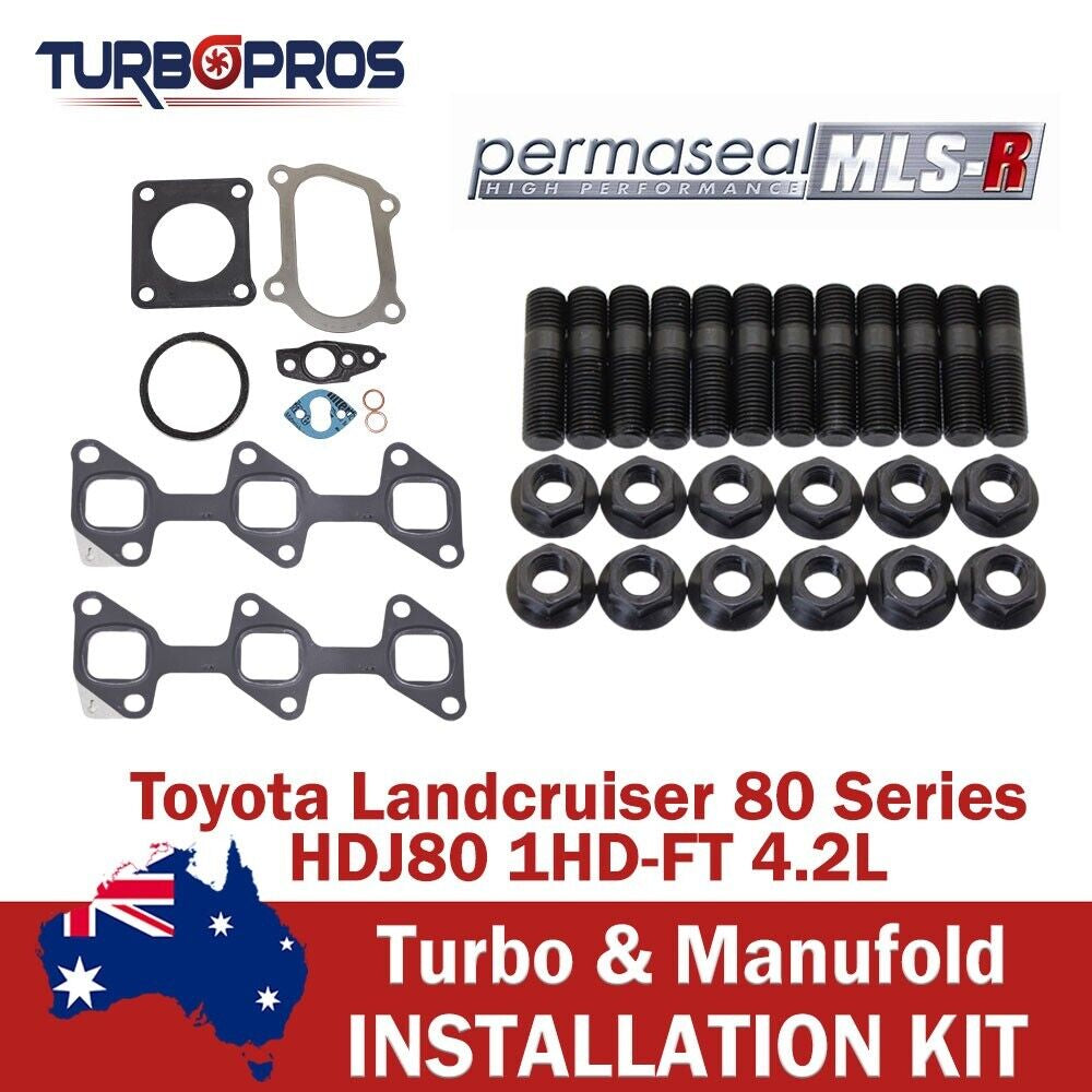 Permaseal MLS-R Turbo&Exhaust Manifold Stud&Gasket Kit for Toyota LC 80S 4.2L