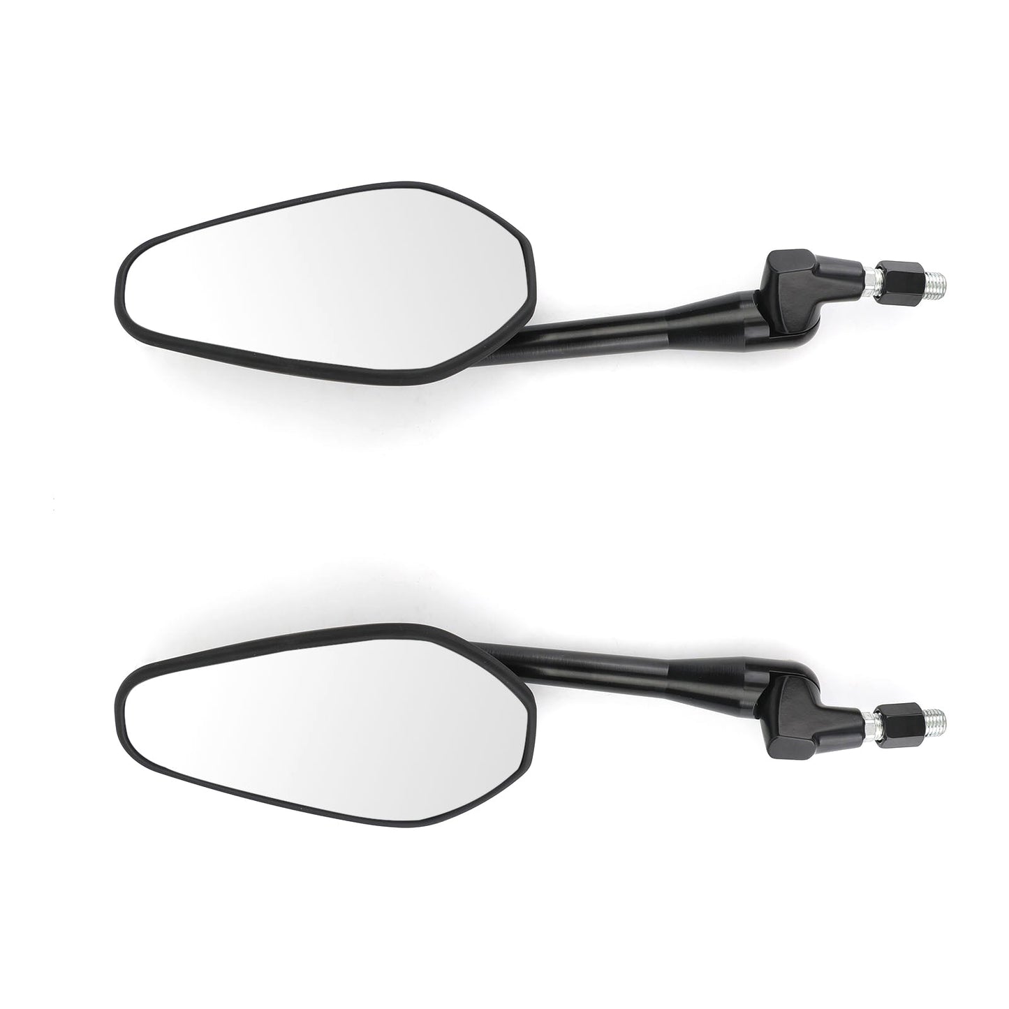 Pair M10 Rearview Mirror for Motorcycle Custom Cruiser Cafe Racer UNIVERSAL Generic