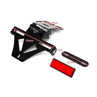 Universal Motorcycle Adjustable Angle License Number Plate Frame Holder Bracket Generic