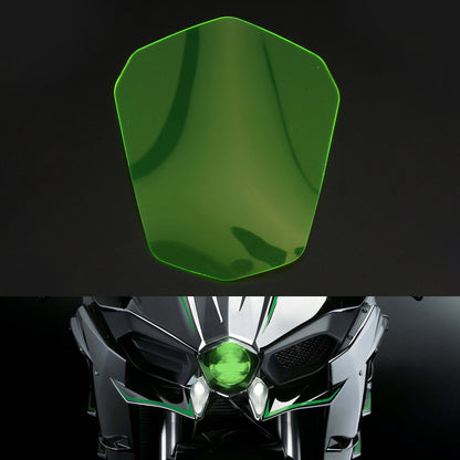 Front Headlight Lens Protection Cover Fit For Kawasaki H2 H2R 2015-2019 Smoke Generic