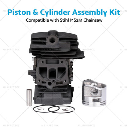 Piston  and  Cylinder Kit 44mm 1143 020 1207 Suitable For Stihl MS251 Chainsaw-4