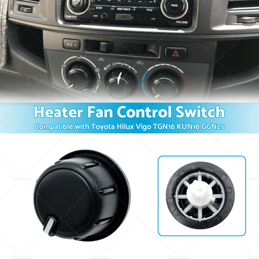 Heater Fan Control Knob for Toyota Hilux Vigo TGN10 KUN36 KUN35 2004-2015