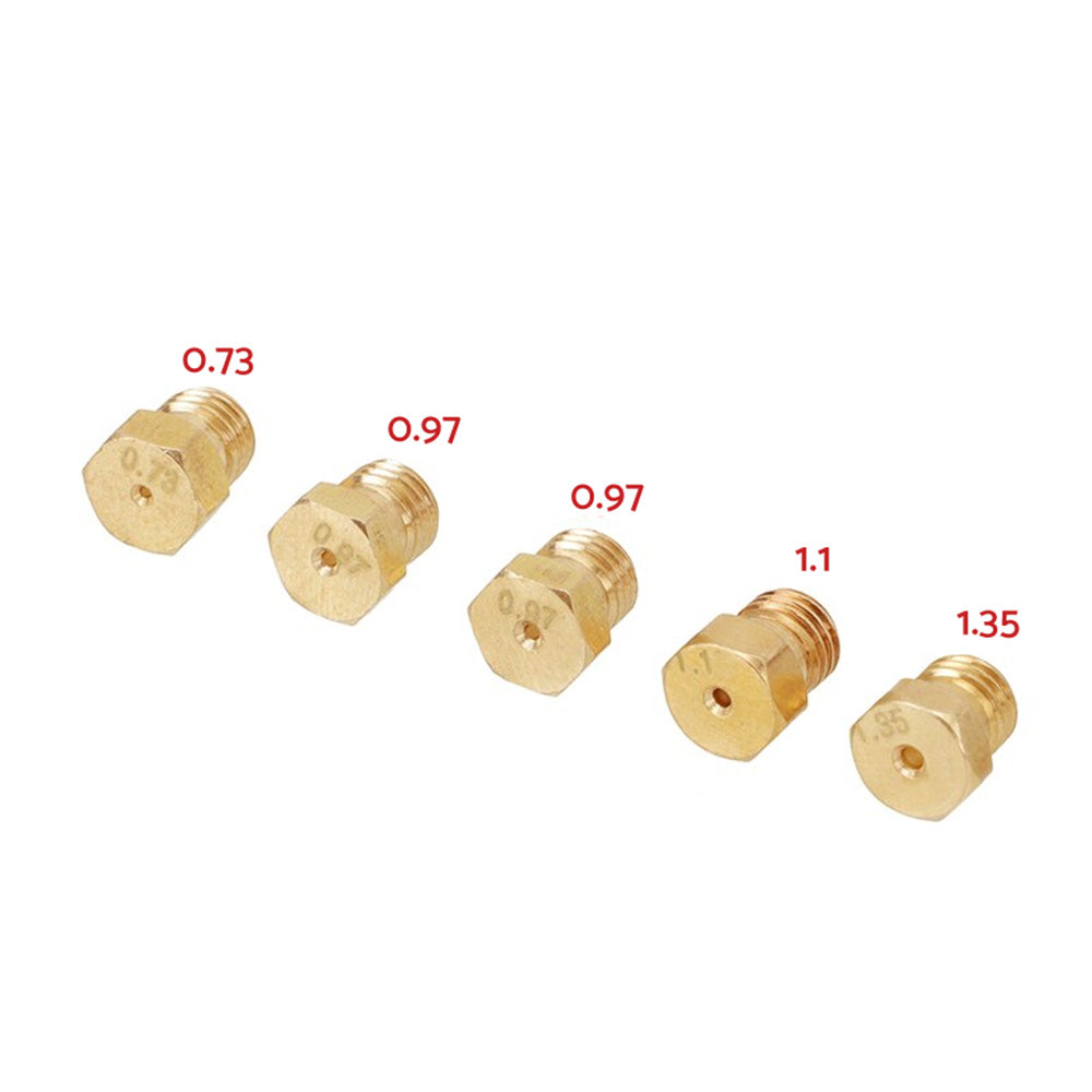 5x Burner Gas Jets & Nozzles Set Suitable For Natural Gas & LPG Hob Conversion-1