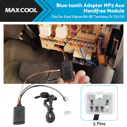 Bluetooth Adapter MP3 Aux Module for Ford Falcon BA-BF Territory 2002-2011