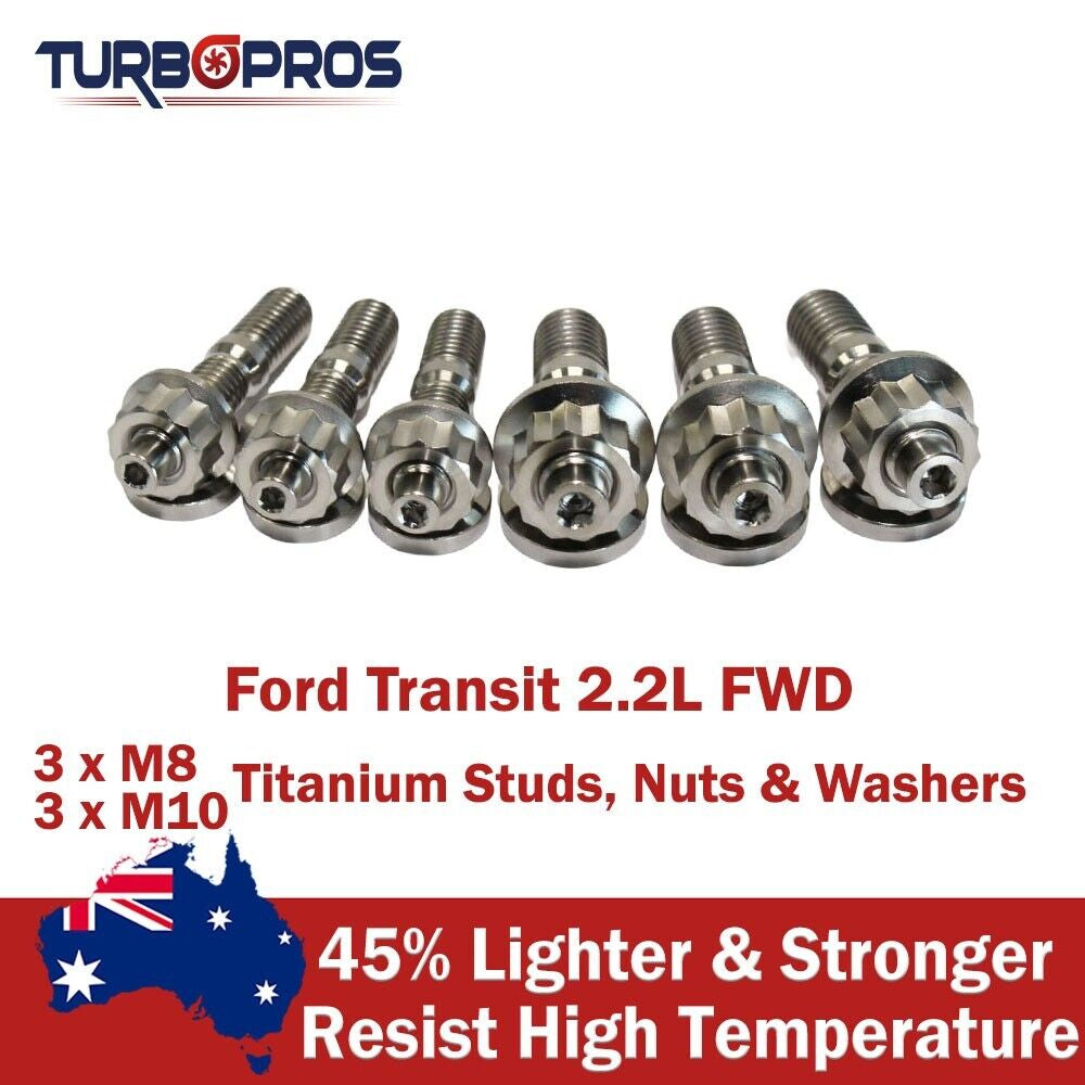 Titanium Turbo Charger Stud Kit for Ford Transit/Transi