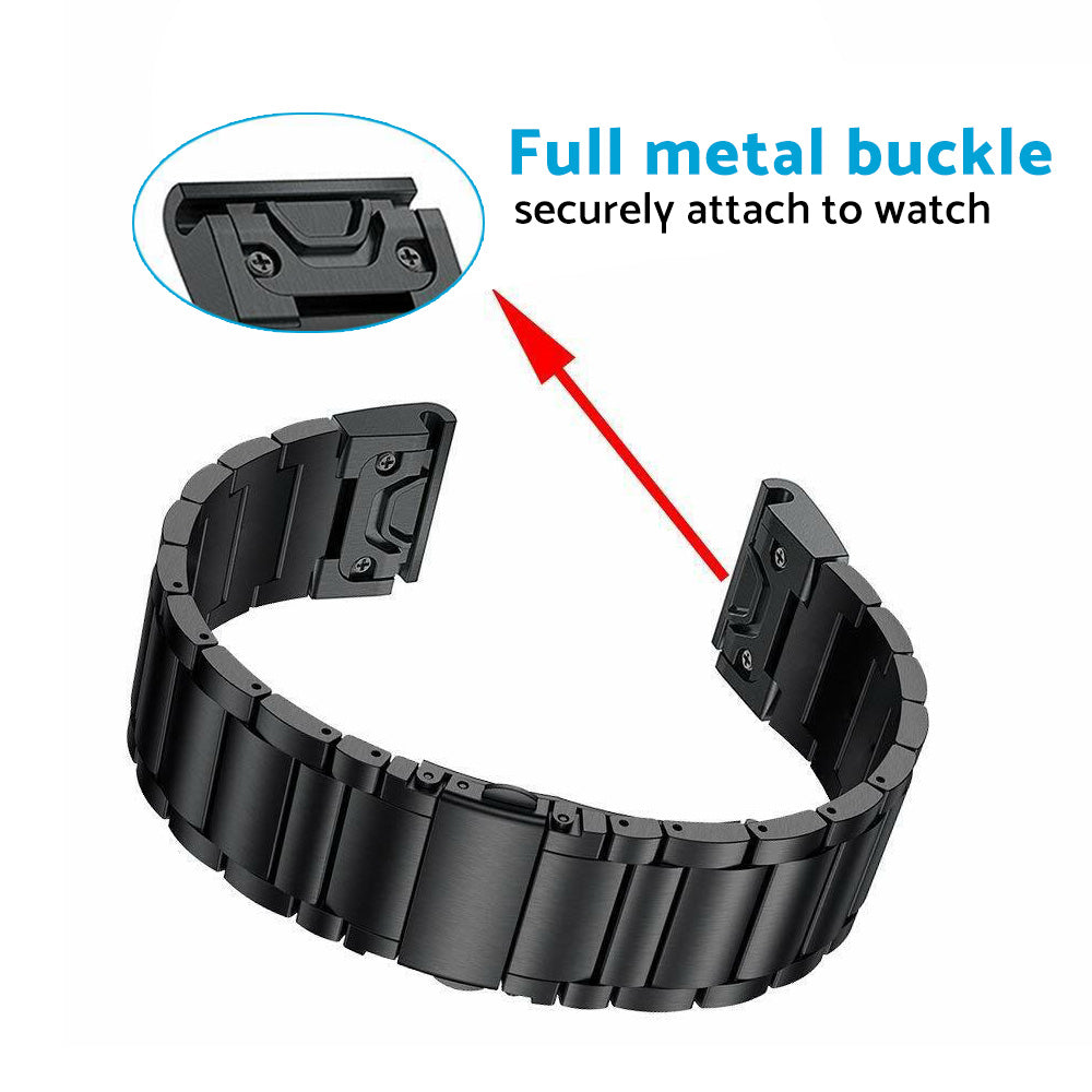 Stainless Steel Strap Quick Fit Watch Band Suitable For Garmin Fenix 5 6 22mm-2