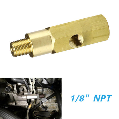 Oil Pressure Gauge Adapter 1/8-Inch NPT Male & Female Thread Suitable For Various Applications-4