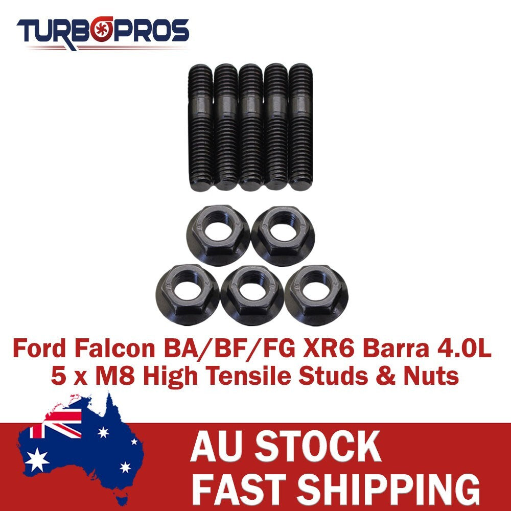 High Tensile Turbo to Dump Pipe Stud Kit for Ford Falcon XR6 BA/BF/FG Barra 4.0L