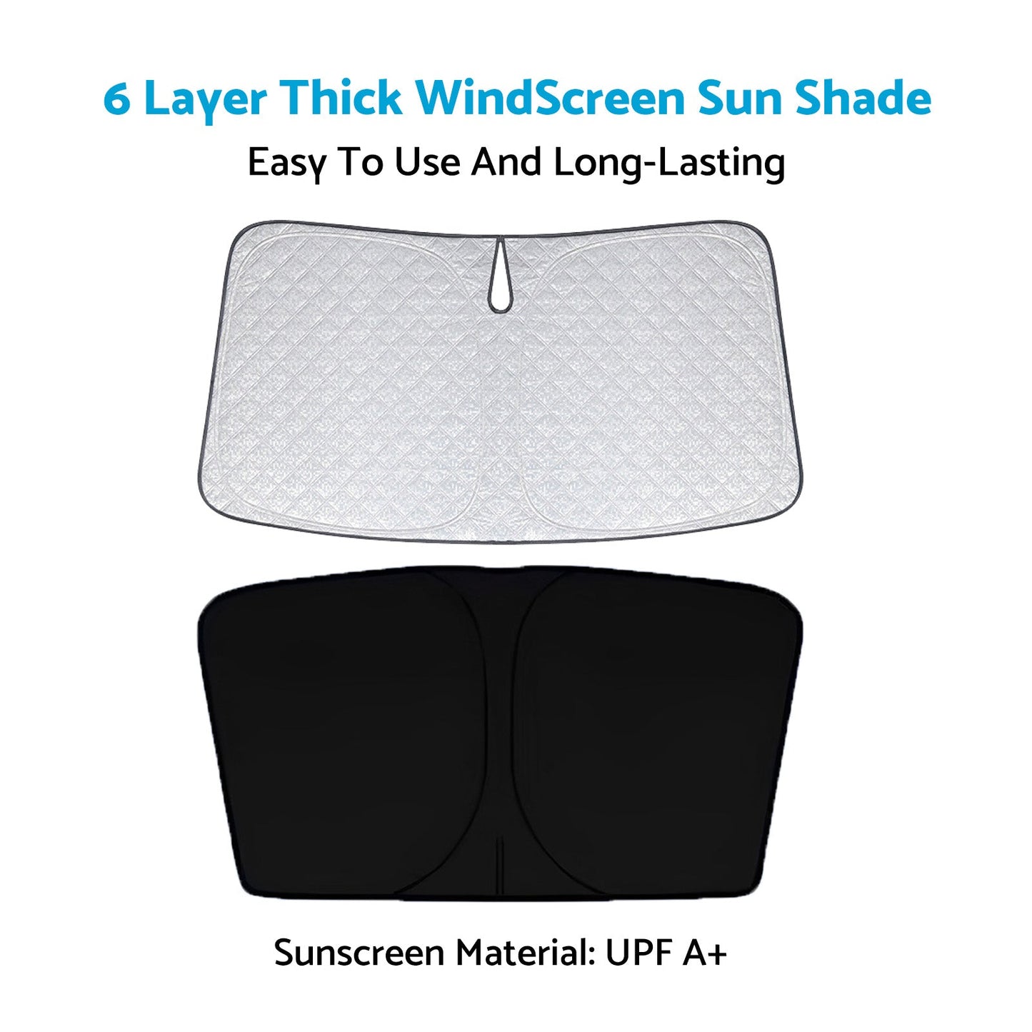 WindScreen Sun Shade Suitable For Ford Everest UA UB 2020-2024 6 Layer Thick-3