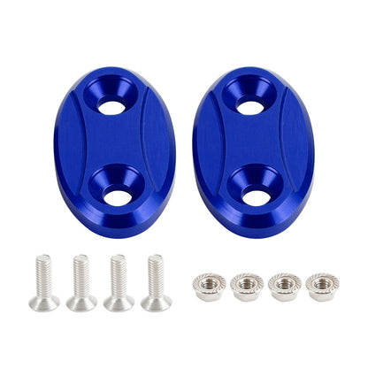 ALU mirror delete blanking block off plates fits Kawasaki ZX-6R ZX6R 2003-2004