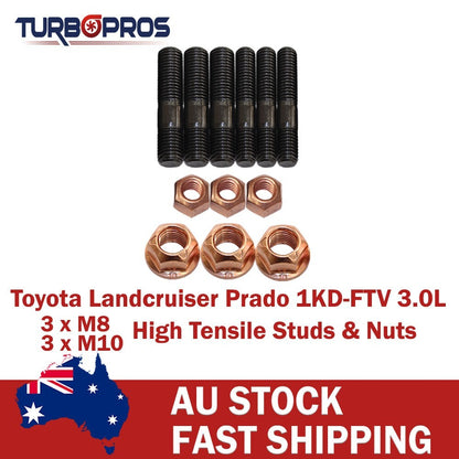 High Tensile Turbo Charger Stud Kit for Toyota Landcruiser Prado 1KD-FTV 3.0L