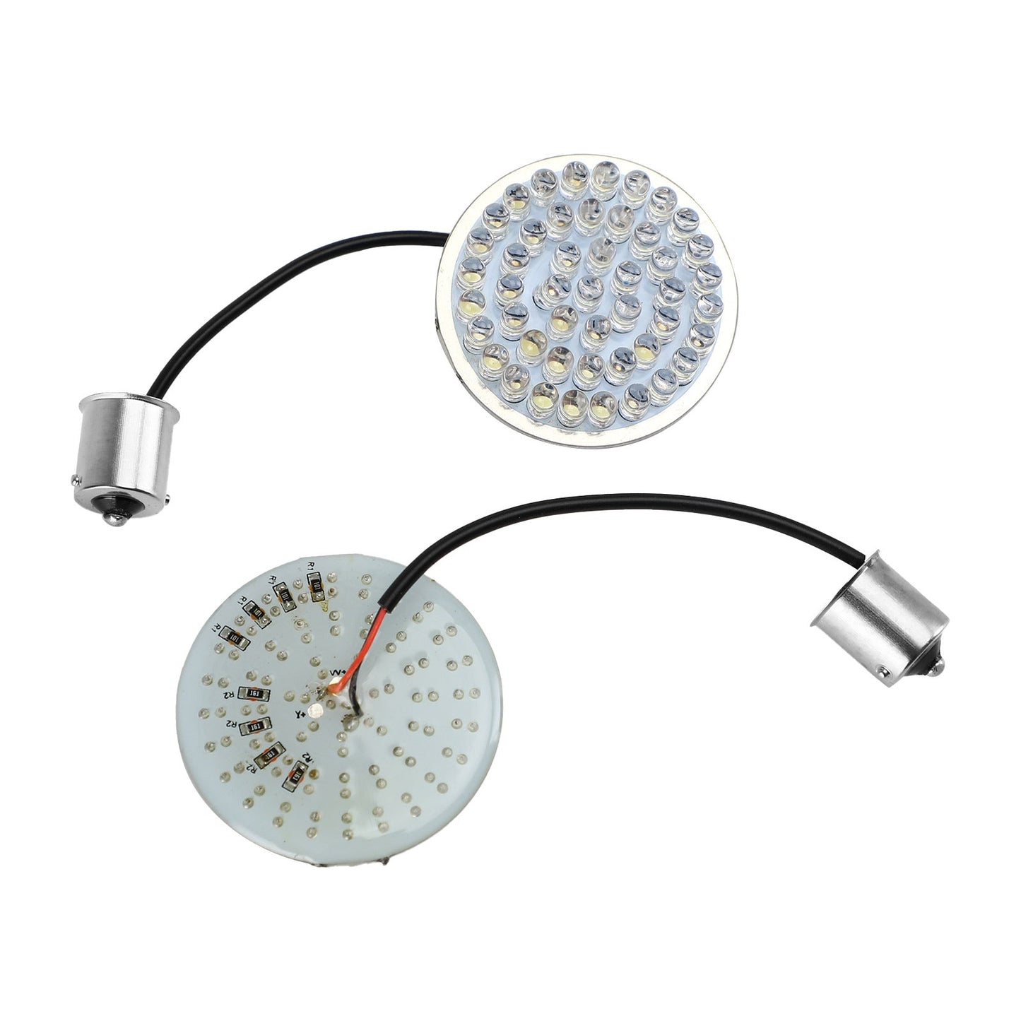 1156 Rear LED Turn Signal Insert Lights for Dyna Touring Street Road Glide 883 Generic