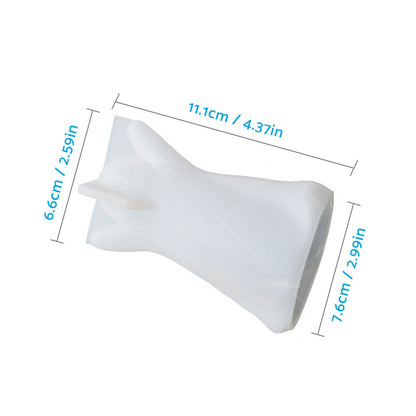 Ghost Mold Halloween Silicone With Wooden Lighted Base Suitable For DIY Resin Epoxy Casting-4