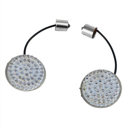 1156 Rear LED Turn Signal Insert Lights for Dyna Touring Street Road Glide 883 Generic