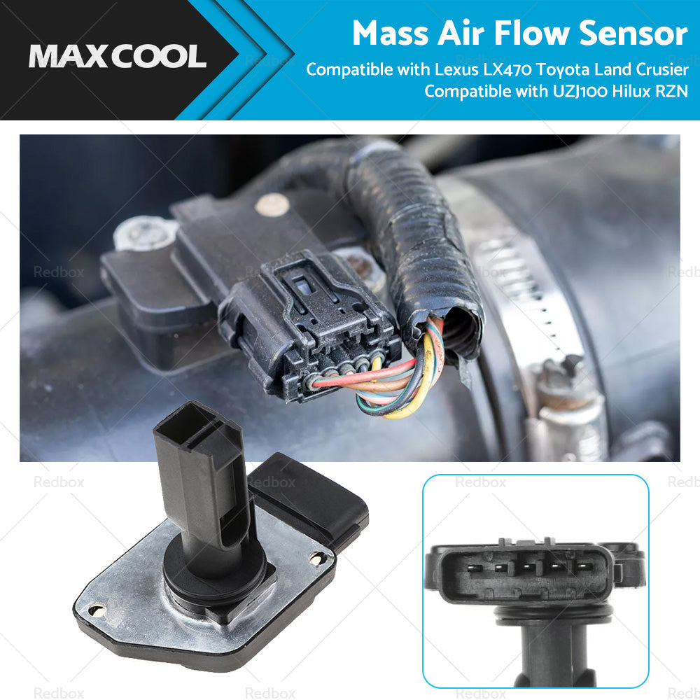 Mass Air Flow Sensor for Lexus, Toyota Land Cruiser UZJ100, Hilux RZN 1998-2007