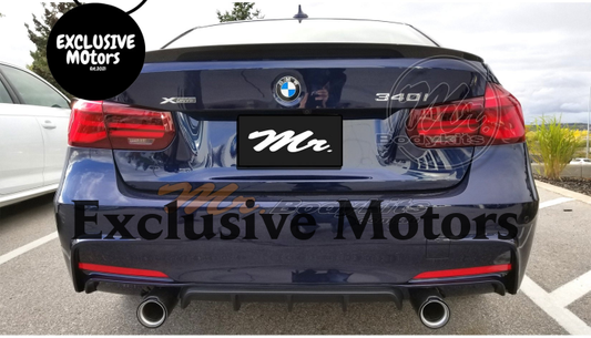 Rear Bumper Diffuser Twin Exhaust for BMW 3 Series F30/F31 2011-2018