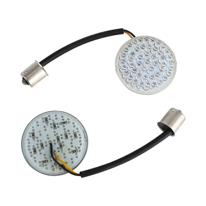 1156 Rear LED Turn Signal Insert Lights for Dyna Touring Street Road Glide 883 Generic