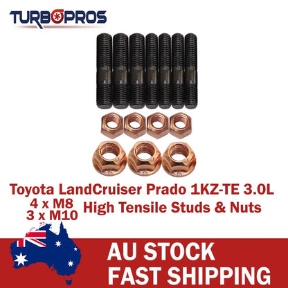 High Tensile Turbo Charger Stud Kit for Toyota Landcruiser Prado 1KZ-TE 3.0L