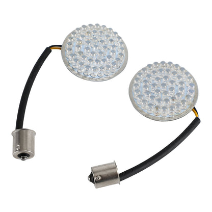 1156 Rear LED Turn Signal Insert Lights for Dyna Touring Street Road Glide 883 Generic