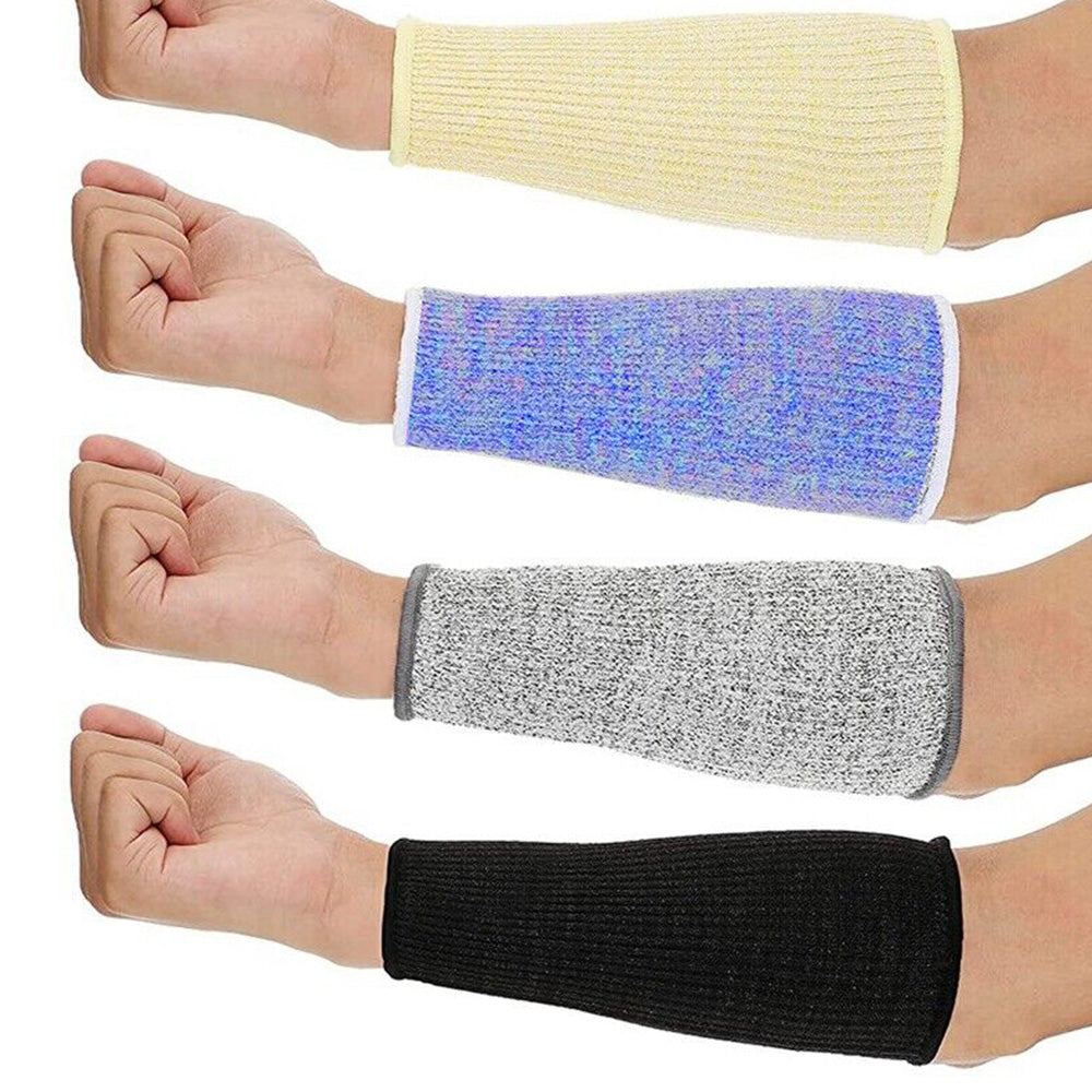 4 Pairs Cut-Resistant Arm Protection Sleeves Forearm Protectors 4 Colors Suitable For Work Safety-3