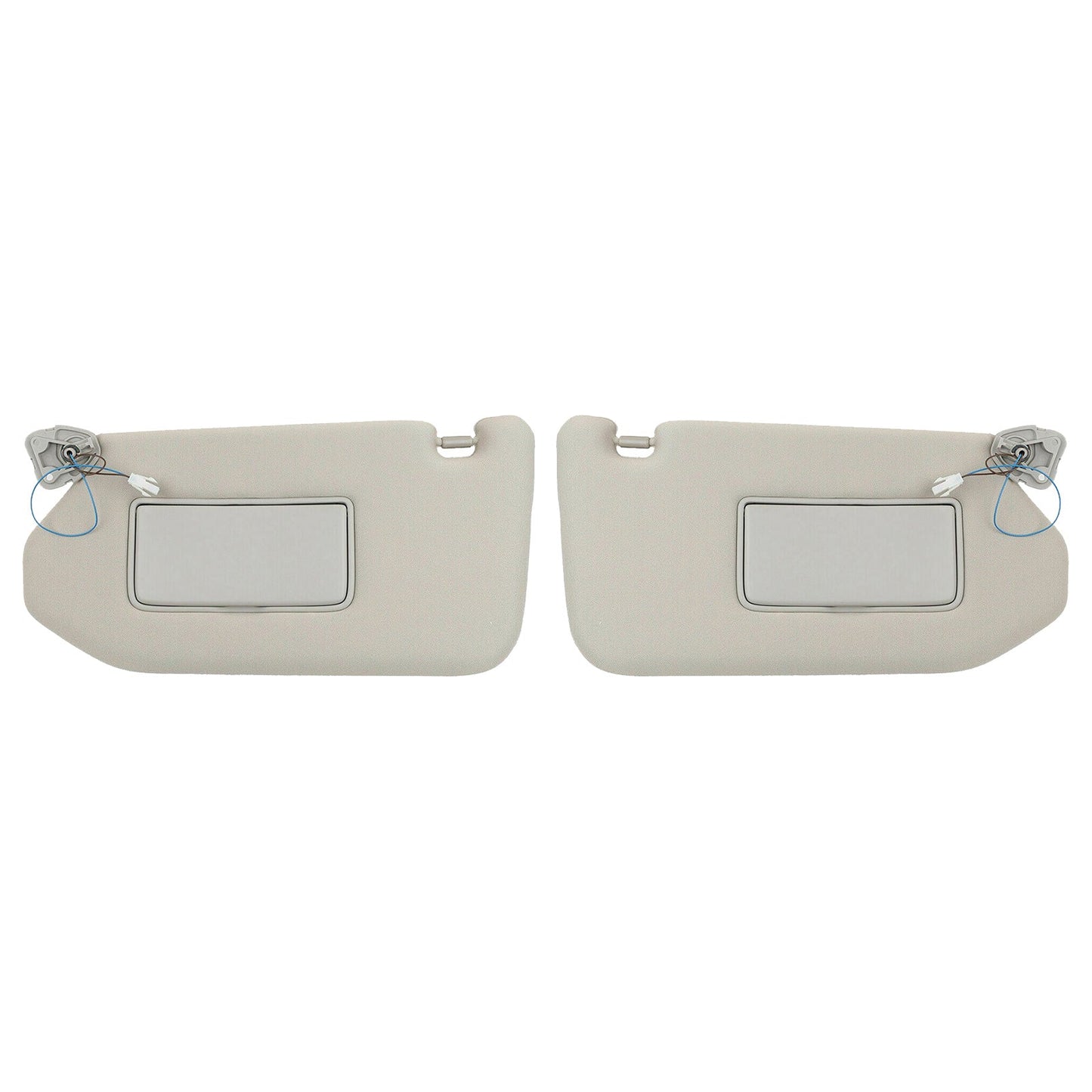 RH&LH Grey Sun Visor W/Mirror Suitable for Nissan Pathfinder Infiniti QX60 JX35-0