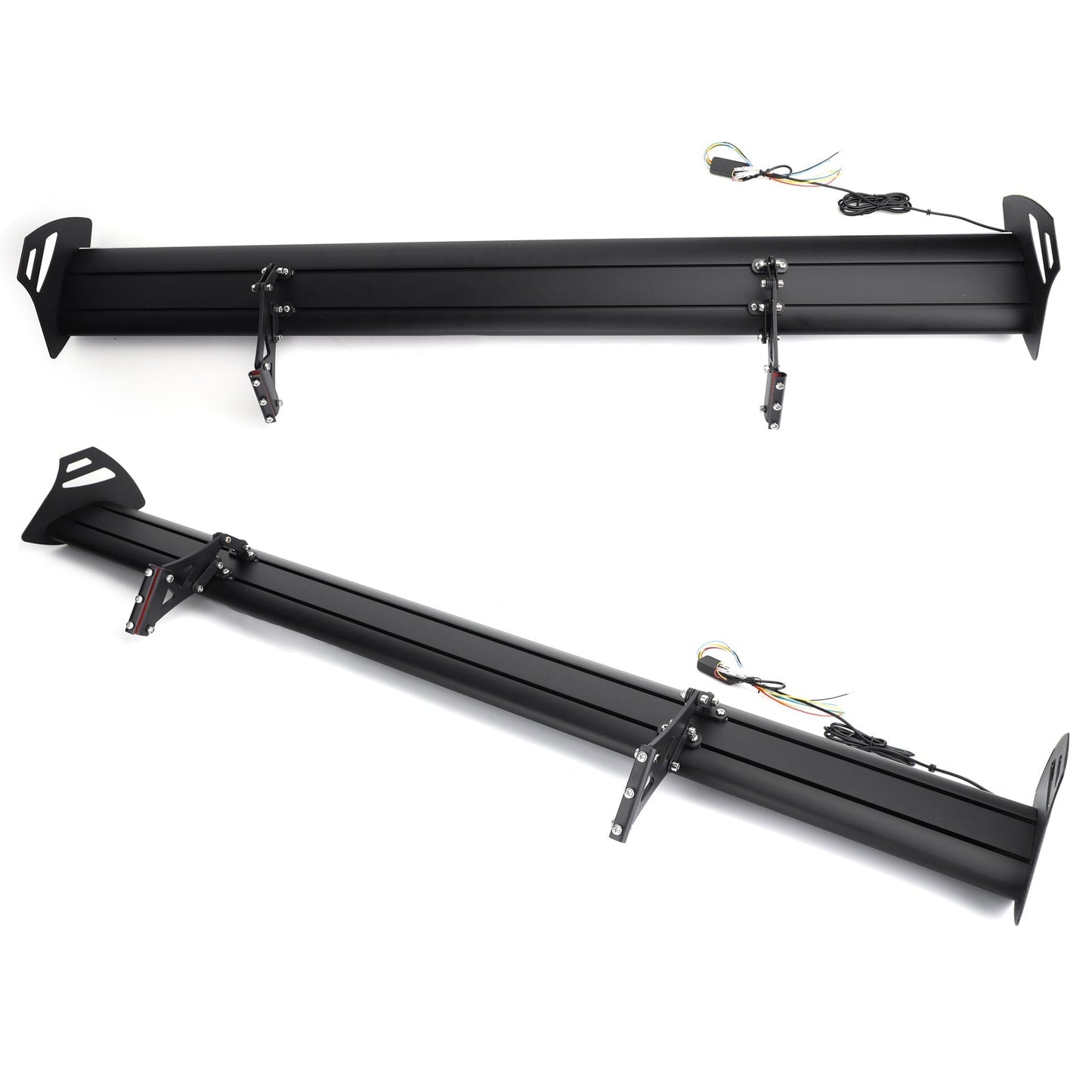 Adjustable Aluminum Rear Wing Spoiler with LED for Universal Sedan