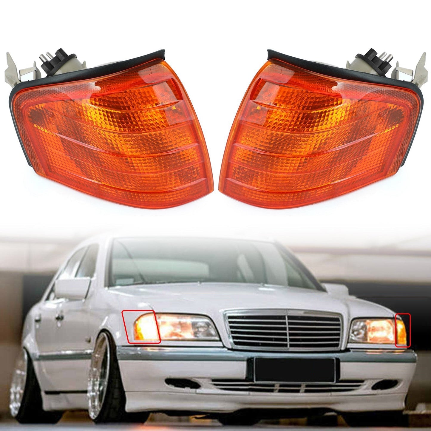 Corner Turn Signal Lights for Mercedes C-Class W202 (1994-2000)