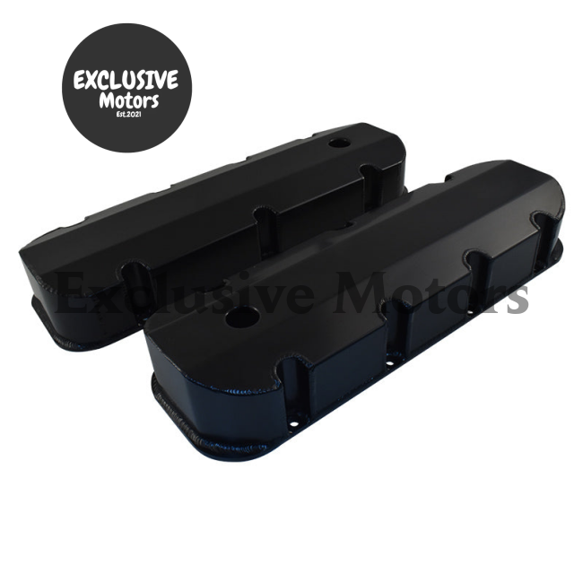 Fabricated Aluminum Valve Covers for Chevy BB 396/427/454 (1965-1974) Black