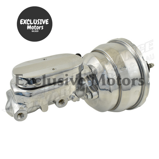 1" Bore Master Cylinder & 8" Chrome Brake Booster for Universal