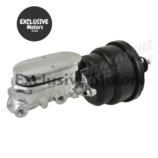 1" Bore Finned Master Cylinder & 7" Dual Brake Booster for Universal (All Years)